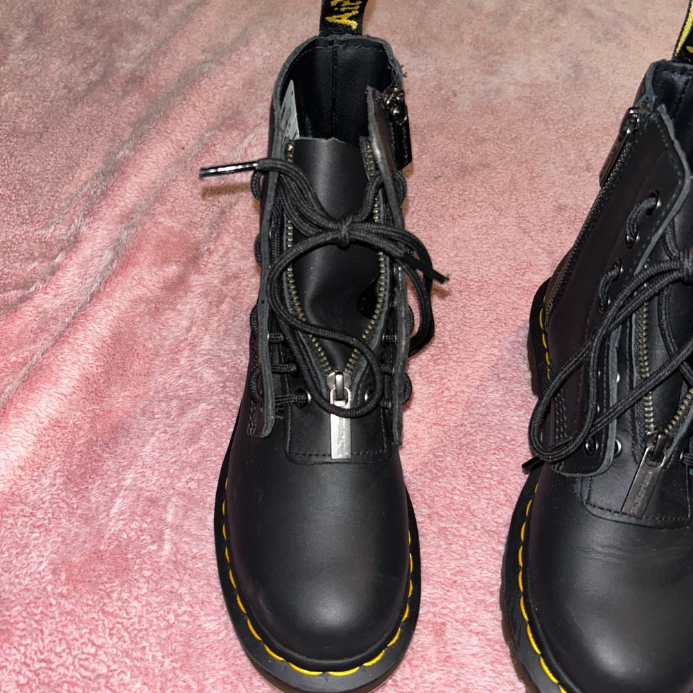 Dr. Martens 1460 Pascal Front Zip 8-Eye Black Nappa Womens size 5 - Picture 10 of 12